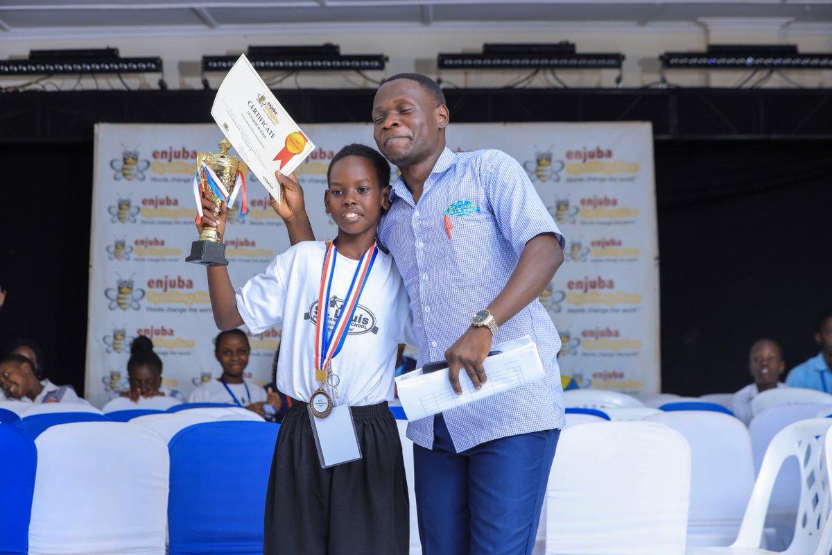 Congratulations to the Winners of the 2025 Wakiso DSB🐝🏆
🥇 Winner: Murathine Abel – Mugwanya Preparatory
🥈 1st Runner-up: Arinda Jason – Mugwanya Preparatory
🥉 2nd Runner-up: Kato Jonathan – St Louis Pre-Primary

#Spellingbeeug