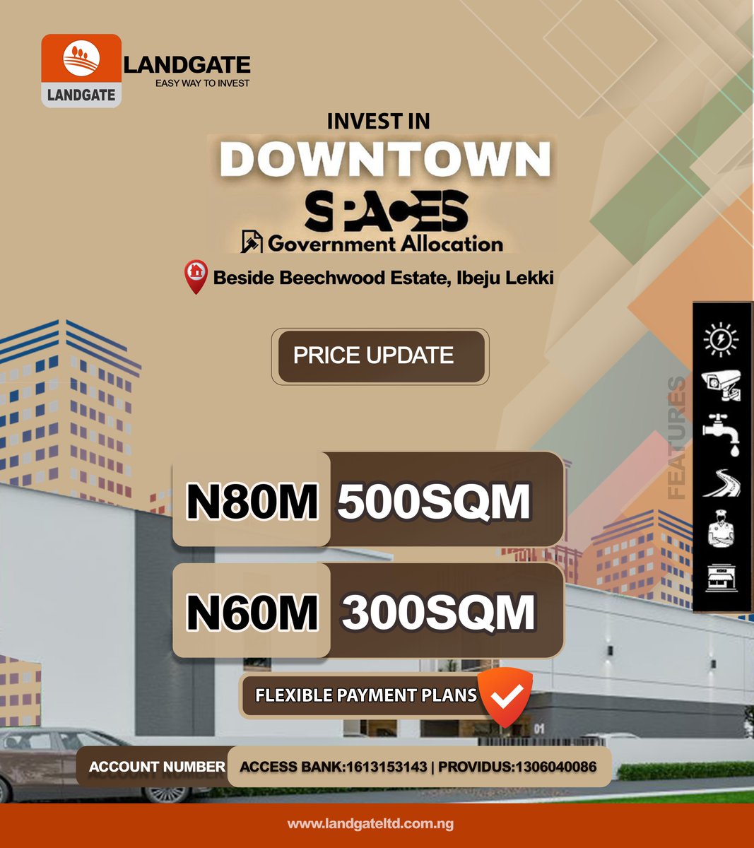 Landgateltd's tweet photo. OWN A PLOT OF LAND IN LAGOS TODAY!

Looking to invest in real estate? Start with Lagos – Nigeria’s economic powerhouse!

Secure Title
Prime Location
Fast Developing Area
Affordable Payment Plans

Call/DM us now to book an inspection or learn more!
@Gidi_Traffic @lagostraffic961 https://t.co/Cdept6fk8T