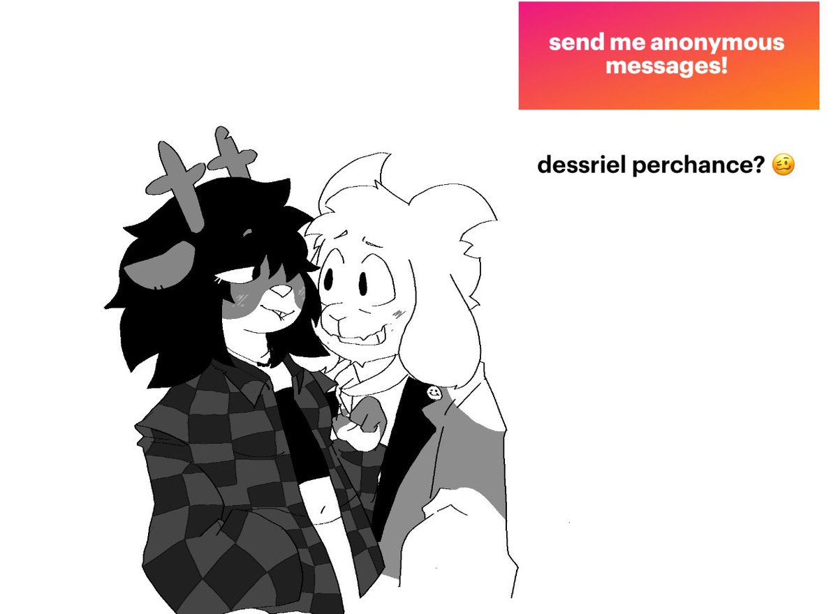I think they're cute #dessriel #asriel #Dess