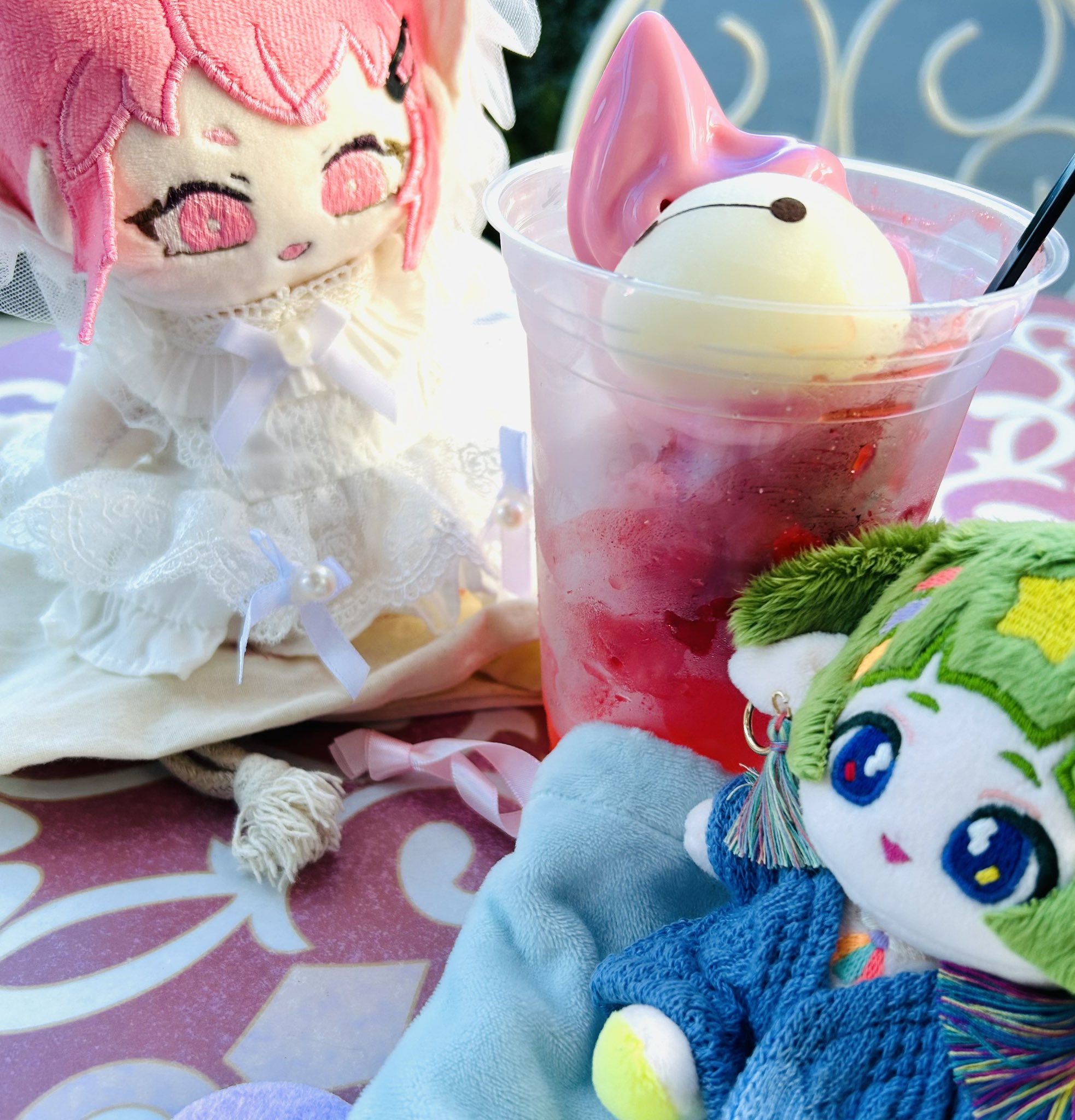10cm 自作ぬいぐるみ　しらたまあんみつ 10cm 自作ぬいぐるみ しらたまあんみつ しらたま (@shiratamrmr) / X