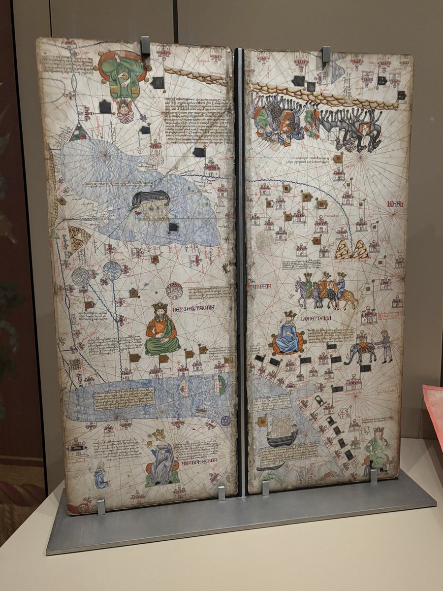 Atles català o Atles de cartes marines d’Abraham Cresques, exposat al Museu d <a href="/laBnF/">La Bibliothèque nationale de France</a>…c. 1375