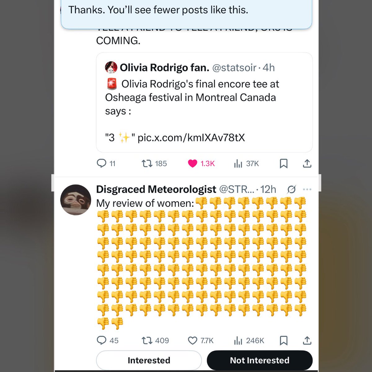 thank you do not come again