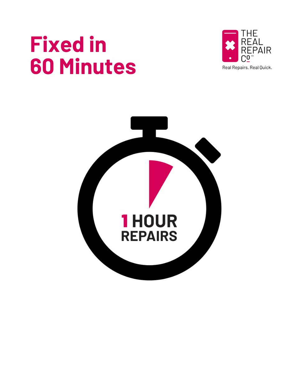 Need it done now? We’re ready.

Most screen and battery replacements are done in under an hour.

📍 Book your quick fix today. bit.ly/3ifZxth

#1HourFix #FastRepairs #RealRepairs