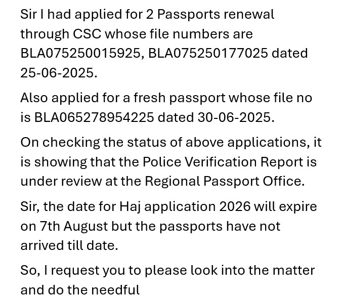 IMRANBOND's tweet photo. @passportsevamea @rpobareilly @CSCegov_ https://t.co/5zLPGTOHW3