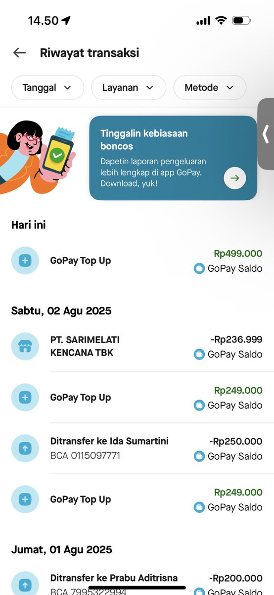 Top up maratusrebu, disuruh nunggu 2 hari? Wkwkwkwk di pikir duit kita banyak apa ya. Segede gojek trouble topup berjam jam tuh gimana sih <a href="/gojekindonesia/">Gojek Indonesia</a>