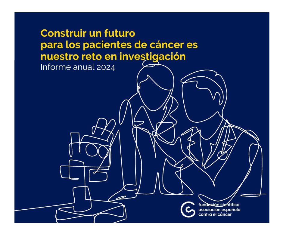 Asociación Española Contra el Cáncer (@contracanceres) on Twitter photo 🔬 Más de 2.300 investigadores, apoyados por la <a href="/ContraCancerEs/">Asociación Española Contra el Cáncer</a>, ya han generado 366 avances científicos con impacto real en pacientes.
Conoce los logros en nuestro Informe Anual 👉 bit.ly/InformeCientif…
#InvestigandoenCáncer 🔬 Más de 2.300 investigadores, apoyados por la <a href="/ContraCancerEs/">Asociación Española Contra el Cáncer</a>, ya han generado 366 avances científicos con impacto real en pacientes.
Conoce los logros en nuestro Informe Anual 👉 bit.ly/InformeCientif…
#InvestigandoenCáncer