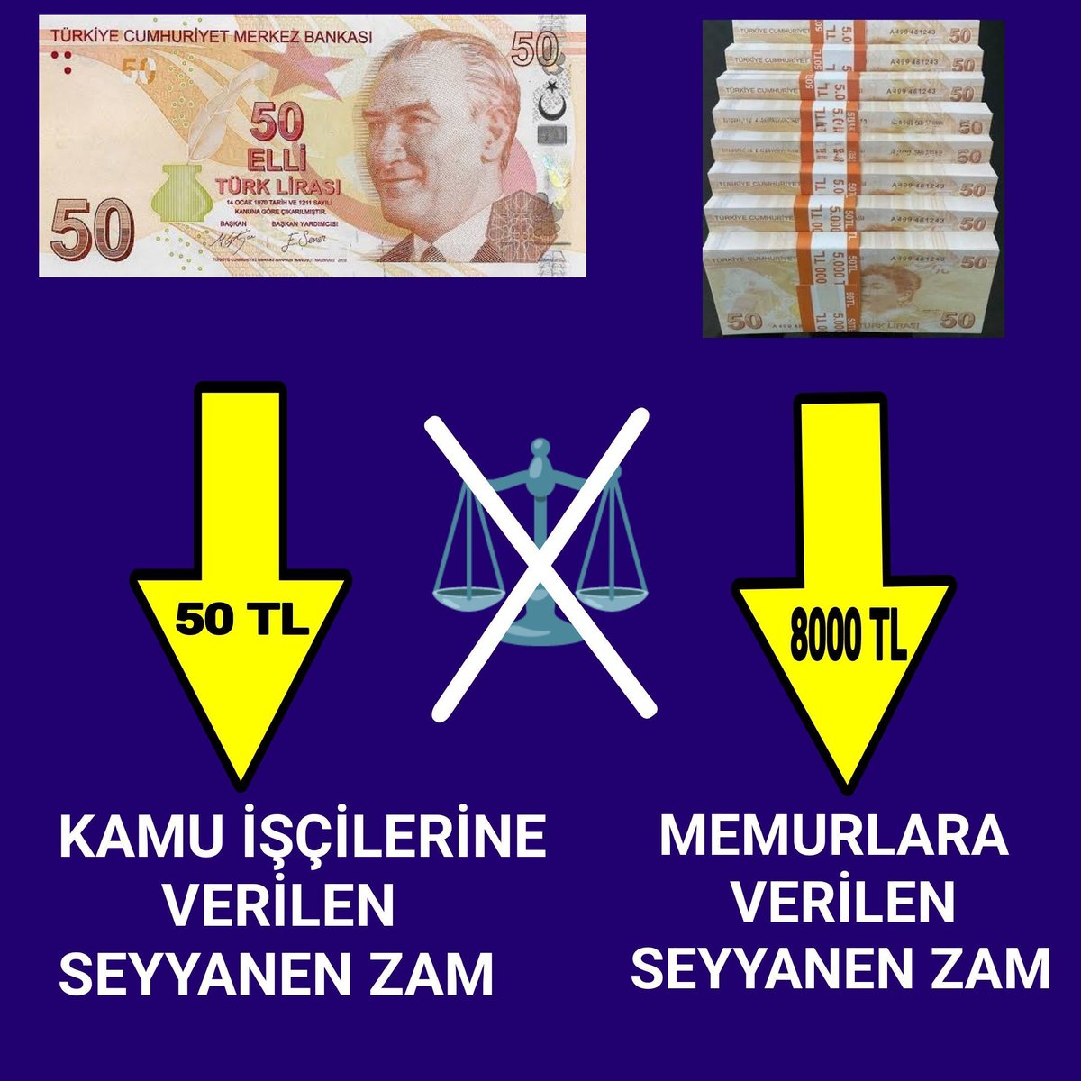 #MemuraKepçeyleİşçiyeKaşıkla

Sayın memurLarımız Lütfen beLirtiniz siz kaç BİN MİLYON La doyarsınız ?