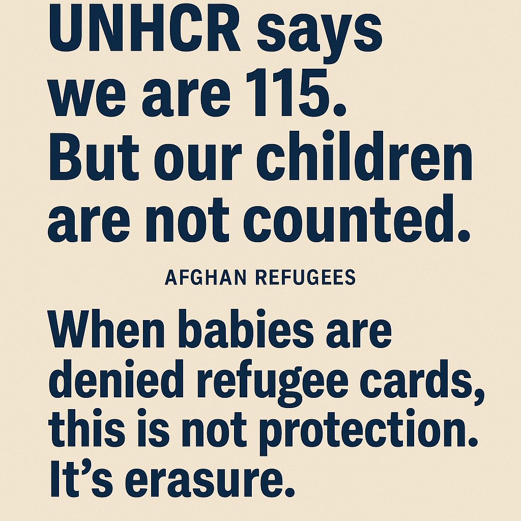 🔷 We are UNHCR-recognized mandate refugees in #Kyrgyzstan.
We meet every UNHCR resettlement criterion — but our cases are still not submitted.
Some of us have waited over 25 years. Our children are growing up without rights, legal status, or a future.

UNHCR has quietly
