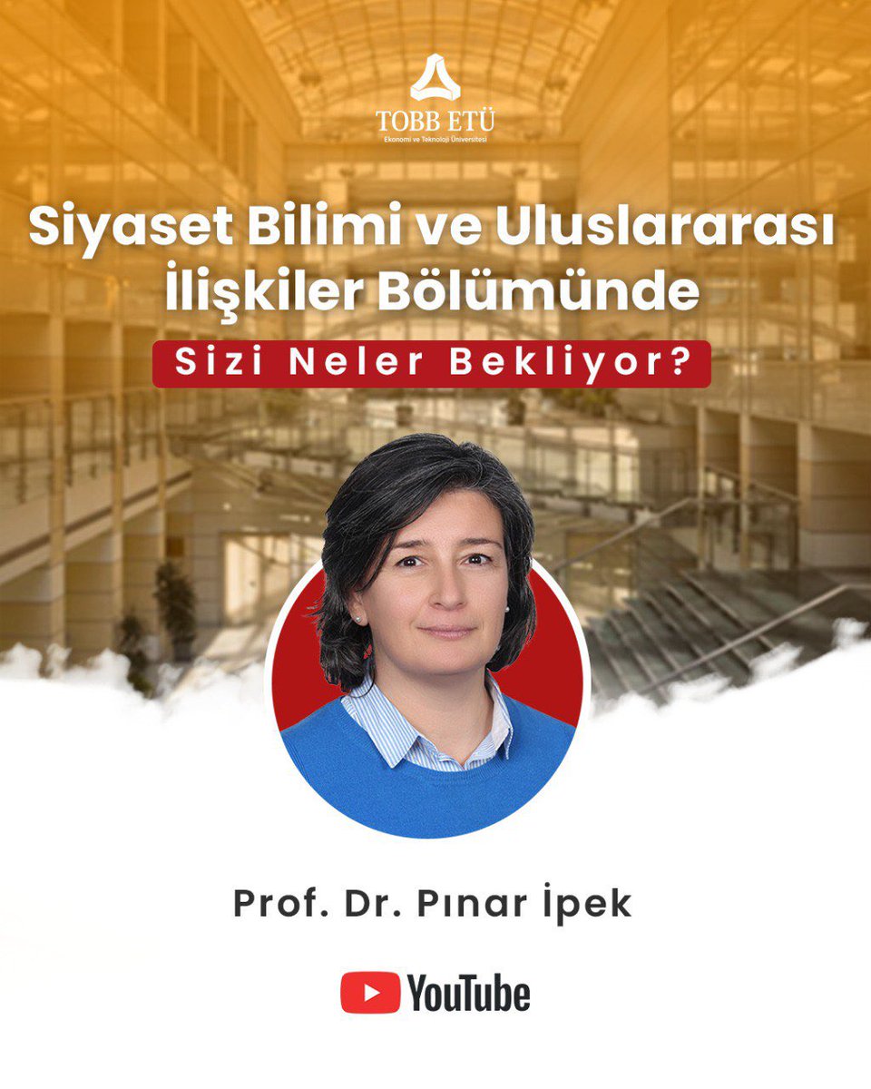 TOBB ETÜ Siyaset Bilimi ve Uluslararası İlişkiler bölümünü daha yakından tanımaya ne dersiniz?

Bu videoda, alanının önde gelen isimlerinden Prof. Dr. Pınar İPEK, TOBB Ekonomi ve Teknoloji Üniversitesi Siyaset Bilimi ve Uluslararası İlişkiler Bölümü'nün sunduğu akademik