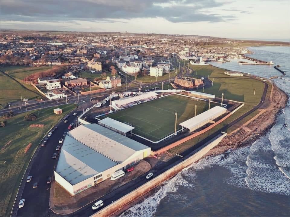 4th August 1973 - Phil Hubbard scores for Grimsby Town as they draw 1-1 with Arbroath at Gayfield Park on their Scottish pre-season tour. Any Town fans would have felt at home as Gayfield is the closest ground to the sea in Europe. #GTFC