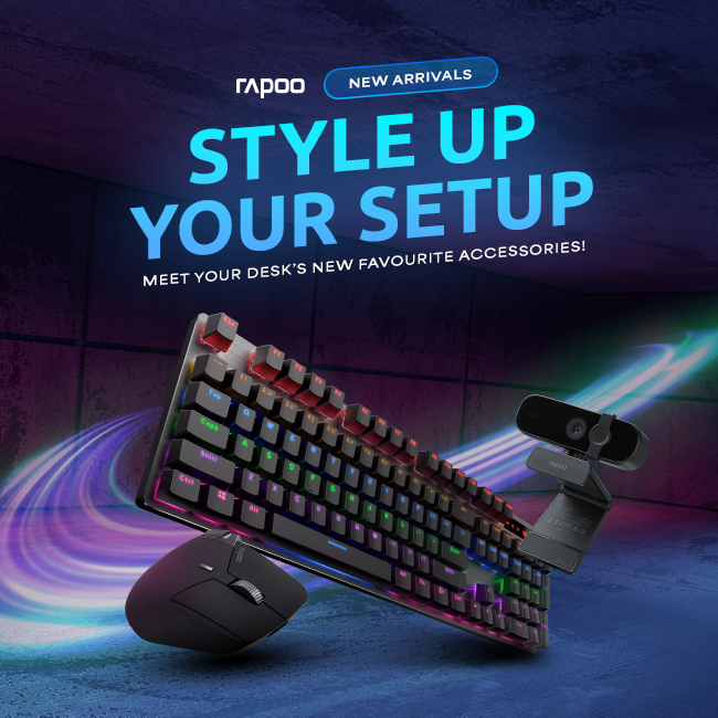 Stop settling for average. Give your workspace a glow-up with Rapoo’s premium accessories! 💻🌟 Great tools = great work. Your productivity (and fingers) will thank you! 🙌 #Rapoo #Keyboard #Mouse #Webcam #ProductivityTools