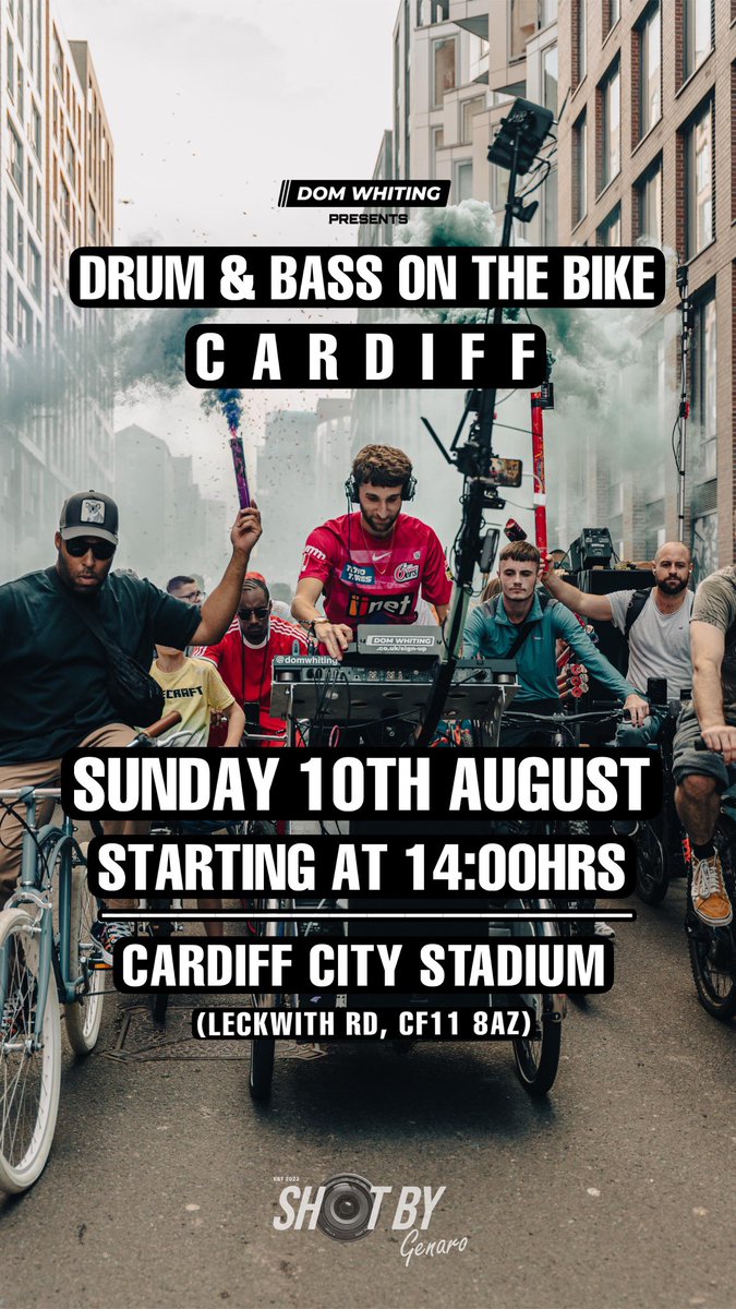Hamish Belding (@bikewalkscoot) on Twitter photo π¨ YES YES!! <a href="/domwhiting/">Domonic</a> is coming to #Wales for a MASSIVE #DrumAndBassOnTheBike ride in #Cardiff next weekend!! π²πΆπ΄σ §σ ’σ ·σ ¬σ ³σ Ώπ€π»
Give a LIKE and SHARE to spread the word!
π
SUNDAY 10TH AUGUST
π Cardiff City Stadium - CF11 8AZ
β° Start at 2:00pm
#domwhiting #dnb #cymru π¨ YES YES!! <a href="/domwhiting/">Domonic</a> is coming to #Wales for a MASSIVE #DrumAndBassOnTheBike ride in #Cardiff next weekend!! π²πΆπ΄σ §σ ’σ ·σ ¬σ ³σ Ώπ€π»
Give a LIKE and SHARE to spread the word!
π
SUNDAY 10TH AUGUST
π Cardiff City Stadium - CF11 8AZ
β° Start at 2:00pm
#domwhiting #dnb #cymru