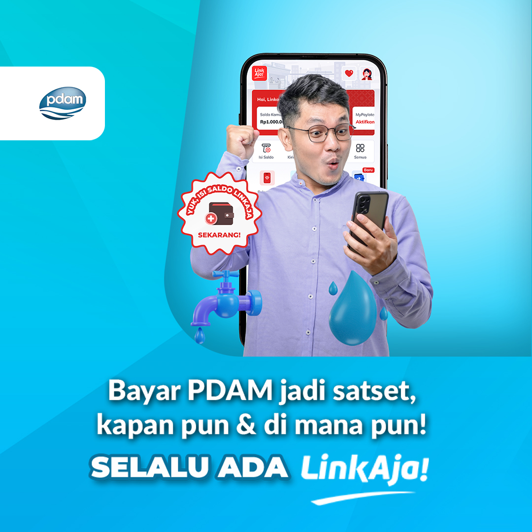 Sobat LinkAja, bayar tagihan PDAM kapan aja dan dimana aja bisa pakai LinkAja.

Simak informasi lengkap di linkaja.id/promo/pdam-bay…

Customer Service: livechat.linkaja.id