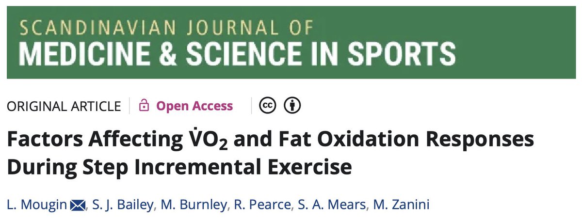 Michele Zanini (@miczanini) on Twitter photo 📣 New #paper out in SJMSS
Can 3 min stages in graded #exercise #tests be used without compromising V̇O₂, V̇CO₂, and Fat oxidation?
We analysed 1031 stages from 169 participants. Here's what we found
Wonderfully led by <a href="/LoisMougin/">Loïs Mougin</a>
🆓#OpenAccess
📄 doi.org/10.1111/sms.70… 📣 New #paper out in SJMSS
Can 3 min stages in graded #exercise #tests be used without compromising V̇O₂, V̇CO₂, and Fat oxidation?
We analysed 1031 stages from 169 participants. Here's what we found
Wonderfully led by <a href="/LoisMougin/">Loïs Mougin</a>
🆓#OpenAccess
📄 doi.org/10.1111/sms.70…