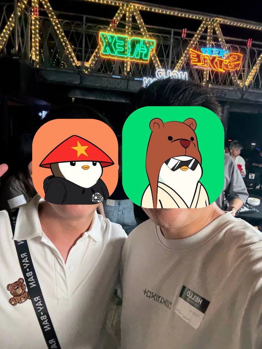 Gm fam! Happy New Week!

Get a chance to meet many legends in side events of <a href="/gmvn_official/">GM VIETNAM (🌞,🇻🇳) | Vietnam Blockchain Week</a> event!

Among them are many <a href="/pudgypenguins/">Pudgy Penguins</a> holders and representatives <a href="/AaronTeng/">Aaron Teng 🐧✳️</a> 🤝

Pudgy Penguins Everywhere 🐧😍