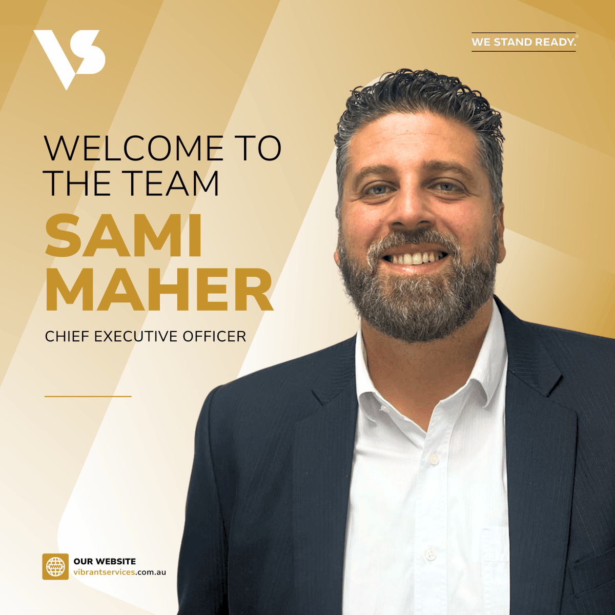We’re beyond excited to welcome Sami Maher as the new Chief Executive Officer of Vibrant Services. With his leadership, vision, and drive, we're charging forward into a future full of growth, innovation, and impact!  🙌

#VIBRANT #WeStandReady