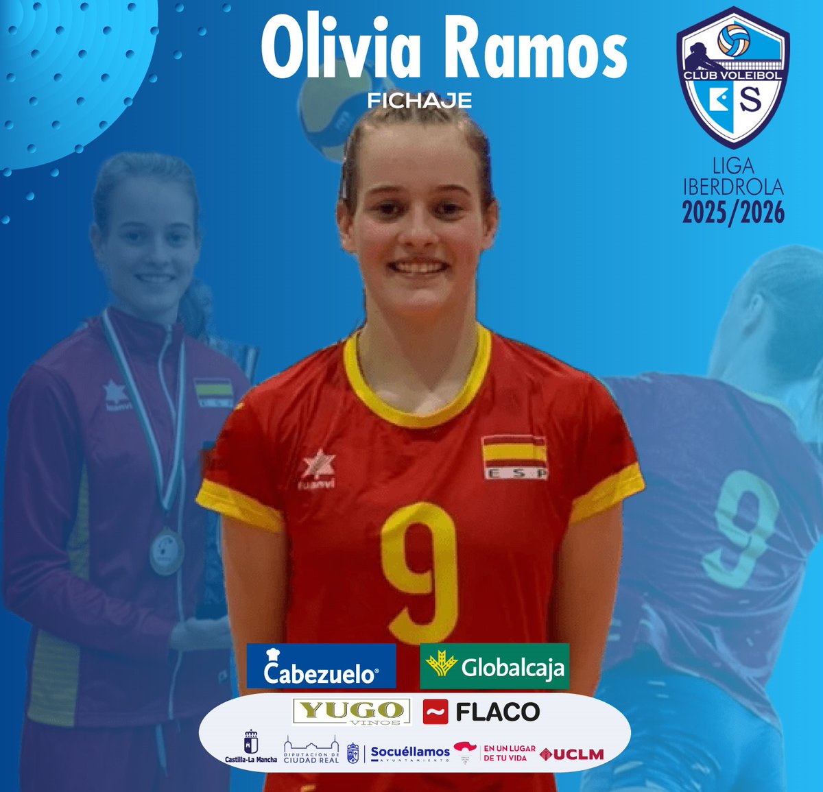 🚨ÚLTIMO FICHAJE🚨
¡La plantilla está completa!

Cerramos con broche de oro con la incorporación de la receptora y benjamina del grupo

🔥 OLI RAMOS🔥

Desde CV Enseñanza de Albacete, con solo 15 años,ya ha sido internacional en todas las categorías

¡Bienvenida,Oli!

#VamosKiele