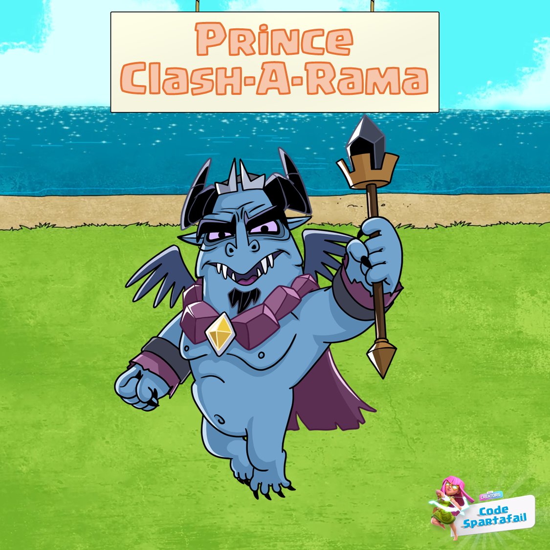 Pour finir la série c'est maintenant le Prince Clash-A-Rama qui est disponible sur le Supercell Store !!

Si jamais vous vous laissez tenter n'hésitez pas à penser au code Spartafail :heart_hands:

Supercell Store : store.supercell.com/fr?boost=Spart…