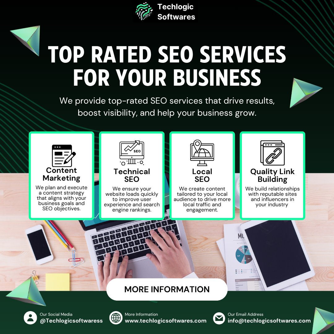 TechlogicS85913's tweet image. 🚀 Boost Your Business with Top-Rated SEO Services!
At Techlogic Softwares, we specialize in:
✅ Content Marketing
✅ Technical SEO
✅ Local SEO
✅ Quality Link Building
📞 Contact Us: +91-9821599301
🌍 Visit: techlogicsoftwares.com