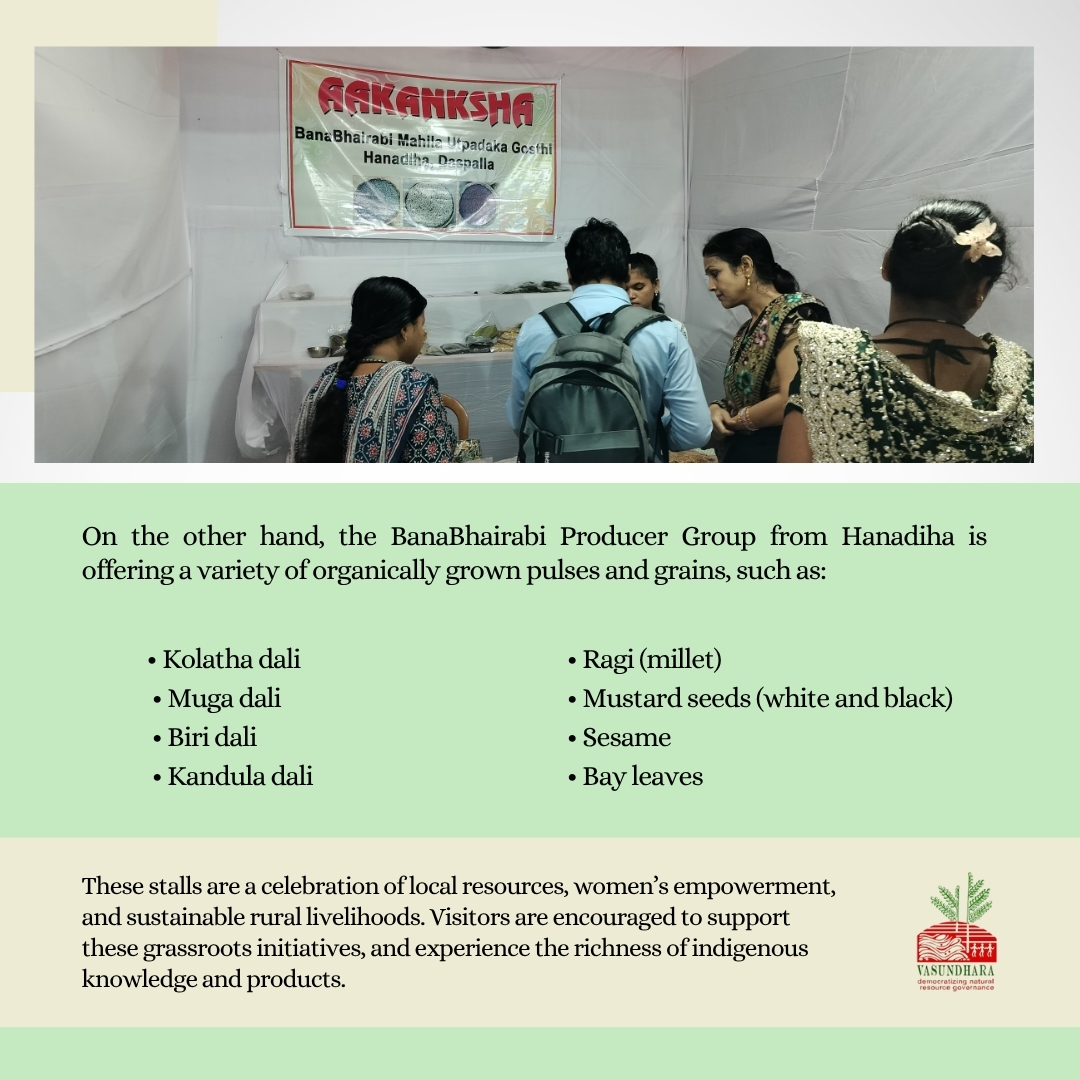 Daspalla block administration has provided two stalls to promote women-led producer groups &amp; showcase locally made, sustainable products.