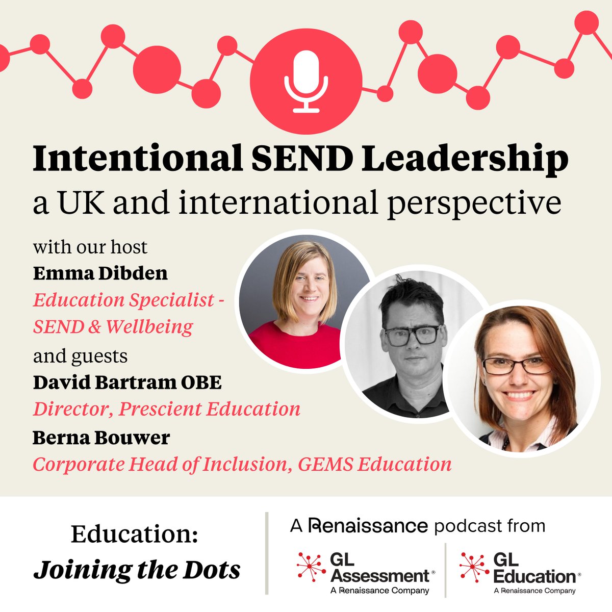 GL Education (@gl_education) on Twitter photo What does intentional #SEND leadership look like in practice?
<a href="/DavidBartram_/">David Bartram</a> OBE and Berna Bouwer joined <a href="/EmmaDibden/">Emma Dibden</a> on our #EducationJoiningTheDots podcast earlier this year to share insights from their work across UK and UAE schools.
🎧 Listen now: bit.ly/3IOFtxF What does intentional #SEND leadership look like in practice?
<a href="/DavidBartram_/">David Bartram</a> OBE and Berna Bouwer joined <a href="/EmmaDibden/">Emma Dibden</a> on our #EducationJoiningTheDots podcast earlier this year to share insights from their work across UK and UAE schools.
🎧 Listen now: bit.ly/3IOFtxF