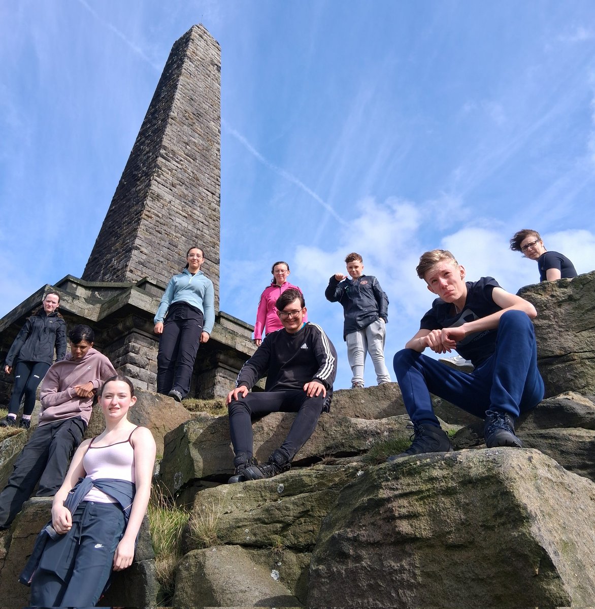 Our Leeds South cadets reach Stoodley Pike and complete their Bronze DofE exped.

#MissionAccomplished