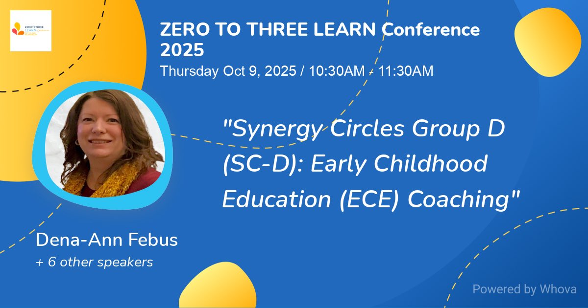 Excited to present at the <a href="/ZEROTOTHREE/">ZERO TO THREE</a> Conference! Join me Oct 9 at 10:30 AM for a session on relationship-based coaching in #EarlyChildhoodEd. Let’s connect, reflect, &amp; empower ECE professionals! 👶💬 Hope to see you there! 
🔗 lnkd.in/e73sDEUV
#ECECoaching #ZeroToThree