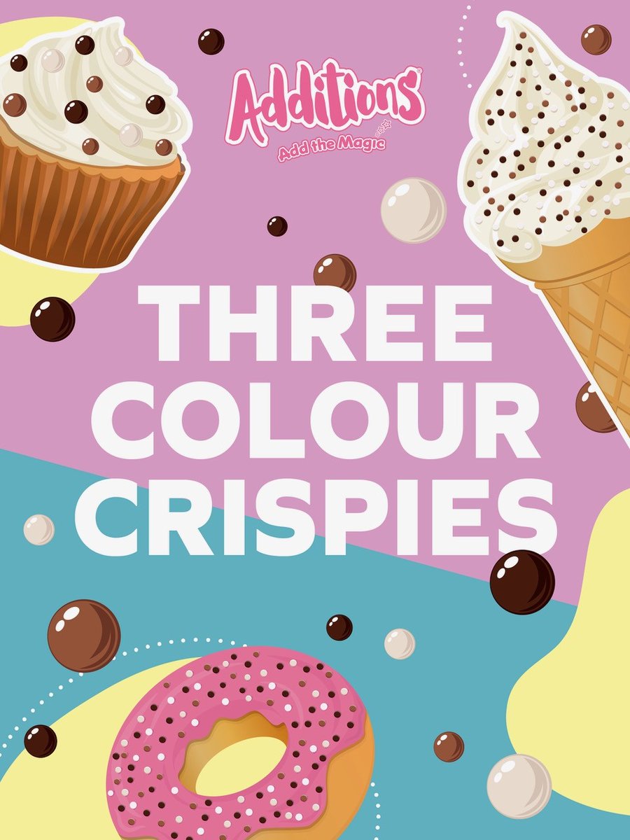 These milk, white and dark chocolate crispy toppings are a great way to take your sweet treats to the next level! 🧁

Code - 97365