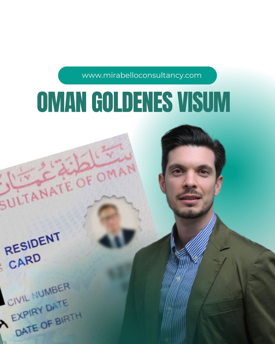 Neues Oman Residency-Programm gestartet!
Investieren, Geschäft ausbauen und Familie sicher schützen. Mirabello Consultancy – Ihr Partner für exklusive Chancen im Oman. Mehr Infos bald!
#OmanGoldenVisa #InvestmentOpportunity #SafeHaven