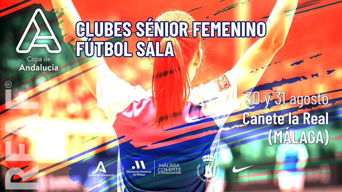 RFAF (@rfaf) on Twitter photo 🏆 Copa Andalucía Fútbol Sala Femenino
⚔️ <a href="/AtleticoTorcal/">Nueces de Ronda Atlético Torcal</a> <a href="/GuadaFSF/">Guadalcacin FSF</a> <a href="/MartosFSF/">Martos Fútbol Sala Femenino Jaén Paraíso Interior</a> <a href="/GranadaFS/">SIMA Granada F.S.</a>
📆 Semis: 30/08
📆 Final: 31/08 11:00
🏟️ #CañeteLaReal
⏰ Consulta todos los horarios en bit.ly/CompeticionesR…
📺 En directo en #RFAFtv
💟 #FutsalRFAF 🏆 Copa Andalucía Fútbol Sala Femenino
⚔️ <a href="/AtleticoTorcal/">Nueces de Ronda Atlético Torcal</a> <a href="/GuadaFSF/">Guadalcacin FSF</a> <a href="/MartosFSF/">Martos Fútbol Sala Femenino Jaén Paraíso Interior</a> <a href="/GranadaFS/">SIMA Granada F.S.</a>
📆 Semis: 30/08
📆 Final: 31/08 11:00
🏟️ #CañeteLaReal
⏰ Consulta todos los horarios en bit.ly/CompeticionesR…
📺 En directo en #RFAFtv
💟 #FutsalRFAF