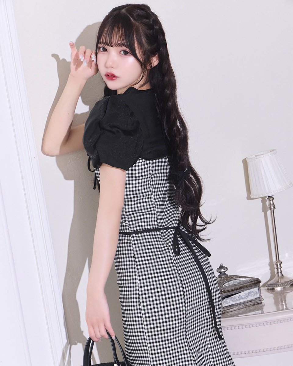 michellMacaron ミシェルマカロン ボレロアンサンブルギンガムワンピ 🖤ショートボレロアンサンブルギンガムワンピ 🖤ギンガム