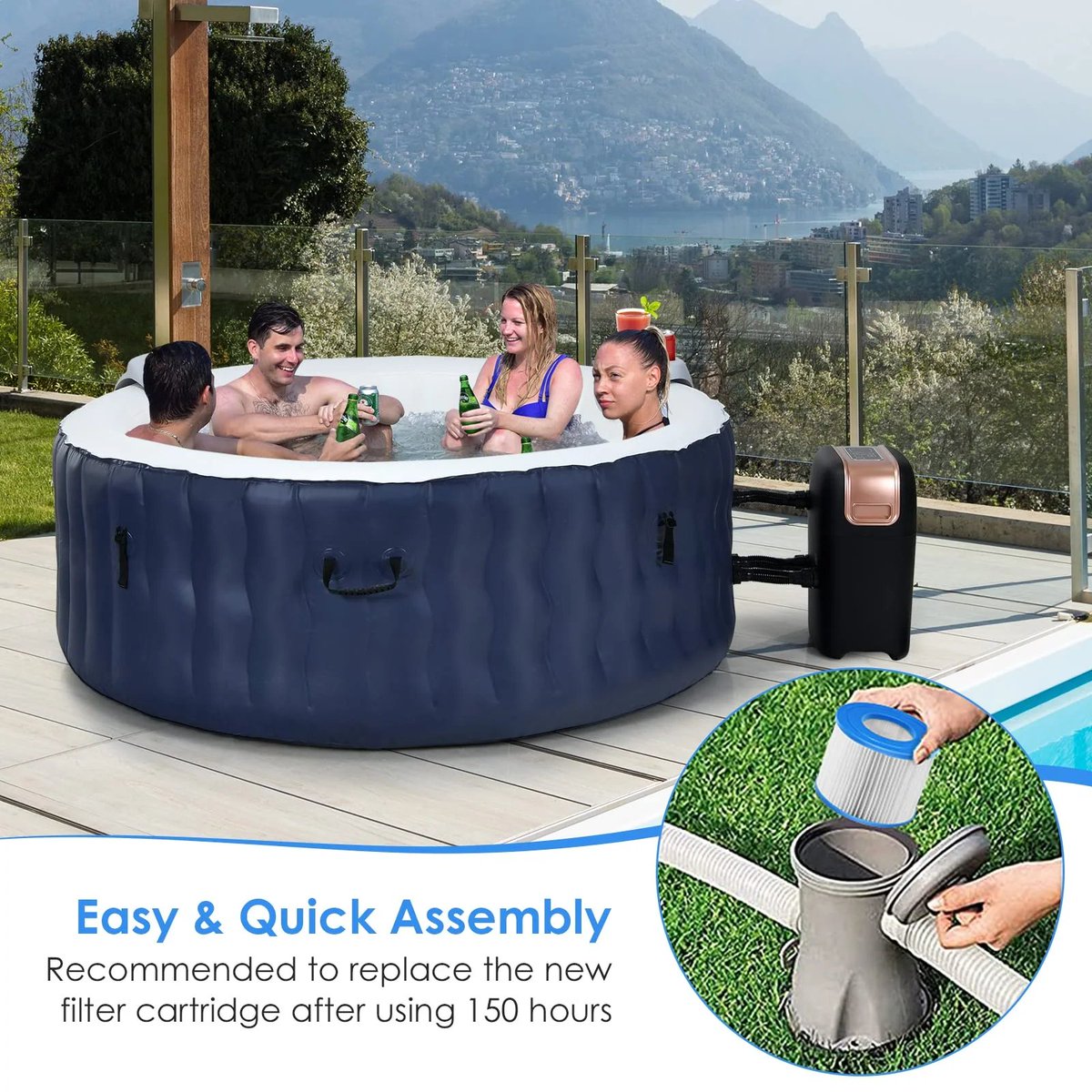 Goplusuper's tweet image. Elevate your spa experience! 💦 
The Goplus Type VI Filter Pump fits most massage pools seamlessly. 
Dive into pure relaxation. 

#SpaEssentials #PoolUpgrade #GoplusFilter