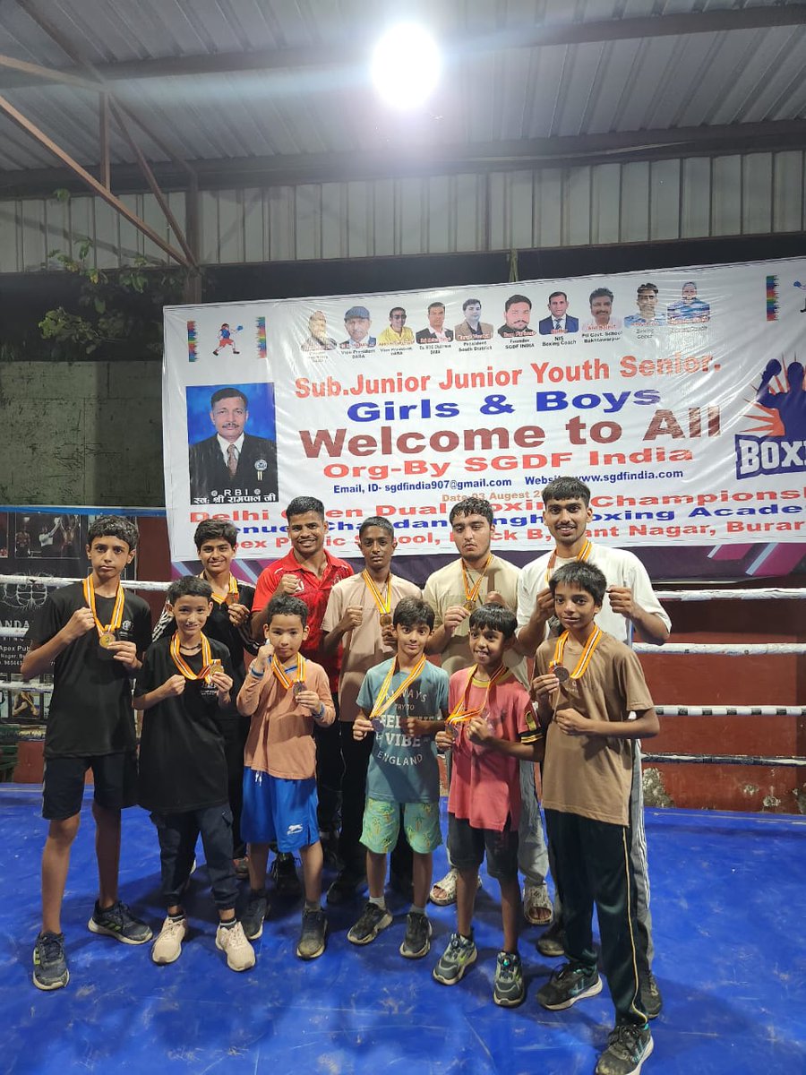 BoxingSingh's tweet photo. 1st Delhi Dual Boxing Championship is being held on 3 August 2025 at CHANDAN SINGH BOXING ACADEMY APEX PUBLIC SCHOOL BURARI 

In this Open Amateur Boxing Tournament, the children of our Chandan Singh Boxing Academy and Apex Public School Burari Well done and good luck to boxers https://t.co/MzSHHoW4It