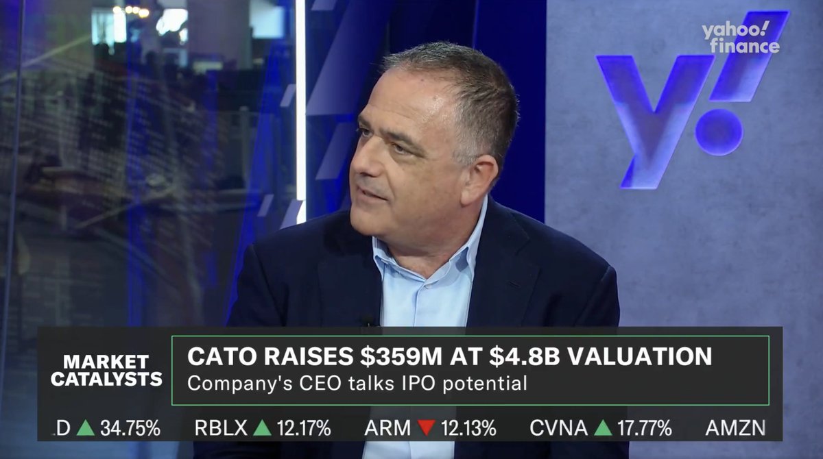 Cato Networks (@catonetworks) on Twitter photo Cato Networks CEO Shlomo Kramer appeared on <a href="/YahooFinance/">Yahoo Finance</a> Market Catalysts, where he spoke with Julie Hyman about cybersecurity trends and Cato’s recent $359 million funding round.
Tune in below. 👇
x.com/YahooFinance/s… Cato Networks CEO Shlomo Kramer appeared on <a href="/YahooFinance/">Yahoo Finance</a> Market Catalysts, where he spoke with Julie Hyman about cybersecurity trends and Cato’s recent $359 million funding round.
Tune in below. 👇
x.com/YahooFinance/s…