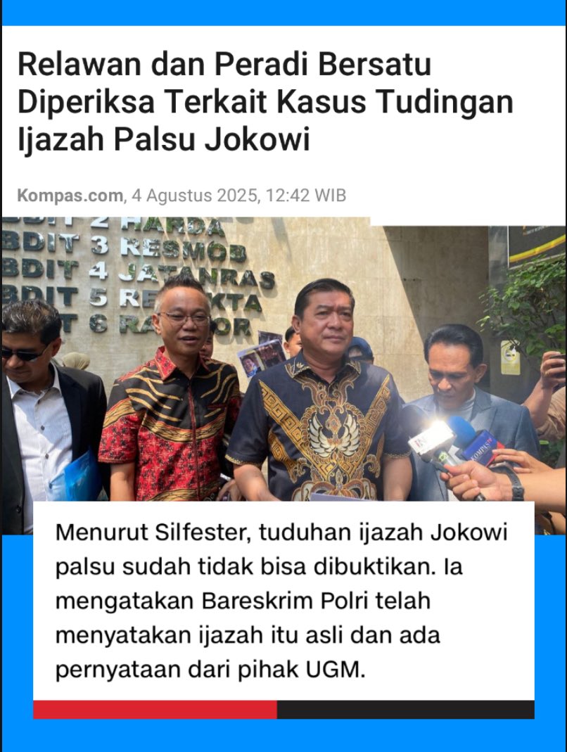 Katanya isu ijazah palsu ini menguntungkan, tapi kok berusaha menghentikan?