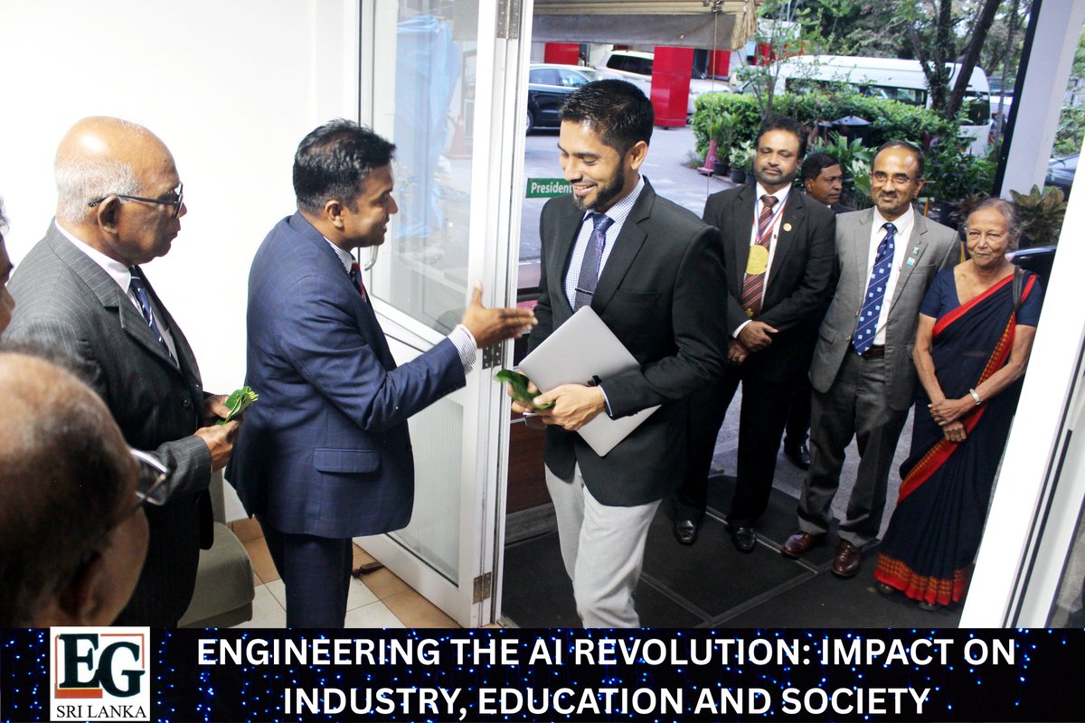 ragelrg's tweet photo. An inspiring evening speaking at the #EGSL2025 Annual Technical Session on Engineering the AI Revolution.

Thanks to @OPA_SriLanka for the collaboration as they celebrate 50 years of impact.

#AI #RoshanRagel #EGSL #OPA #KeynoteSpeaker #AILeadership #SriLanka https://t.co/TpTNacBn5j