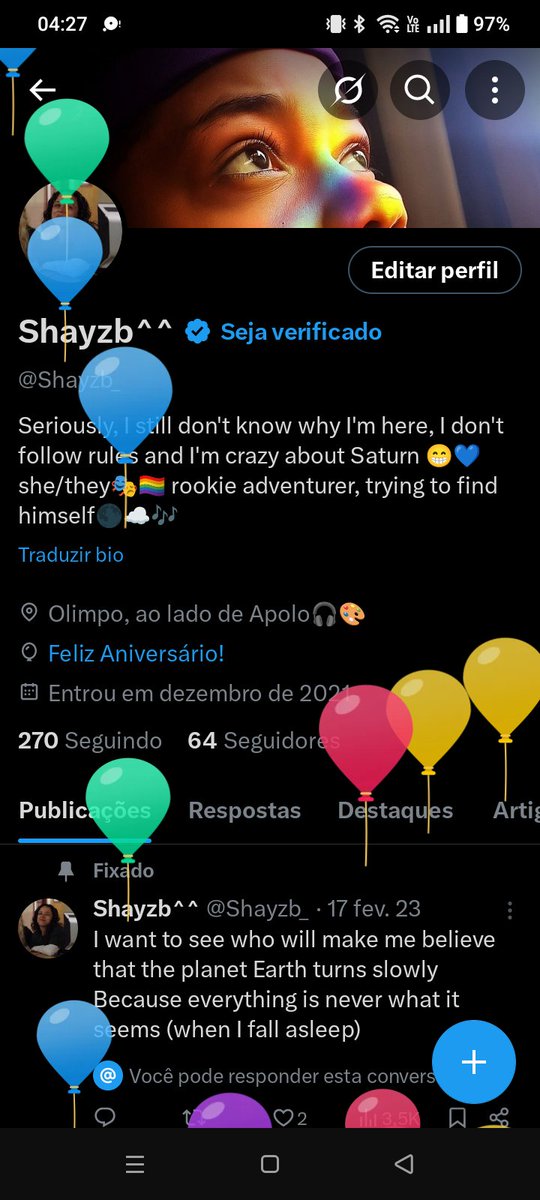 Shayzb_'s tweet photo. 19 é uma idade muito estranha.... Rumo aos 100 https://t.co/IldJlzPk8T