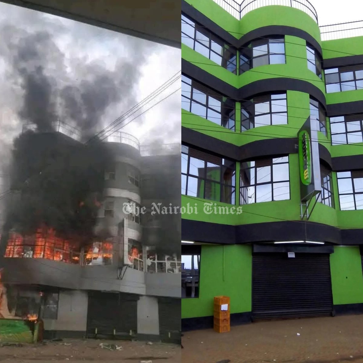 1097.
I hope that before the painting was done on this Magunas Building, some structural assessments were done &amp; relevant remedial works undertaken because there are some vulnerabilities that partially burnt structures carry forward. One thing is that whenever an RCC house 1/