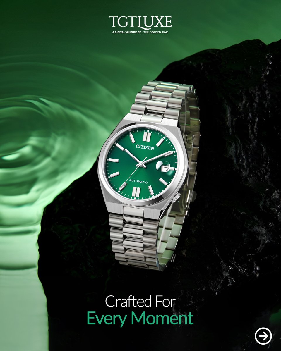 TgtLuxe's tweet image. Crafted for Every Moment

From bold greens to classic blacks, discover a spectrum of time with Citizen’s automatic marvels.
Now available at TGTLUXE — where elegance meets precision.

🔗 Explore more at tgtluxe.com

#TGTLUXE #CitizenWatches #AutomaticWatches