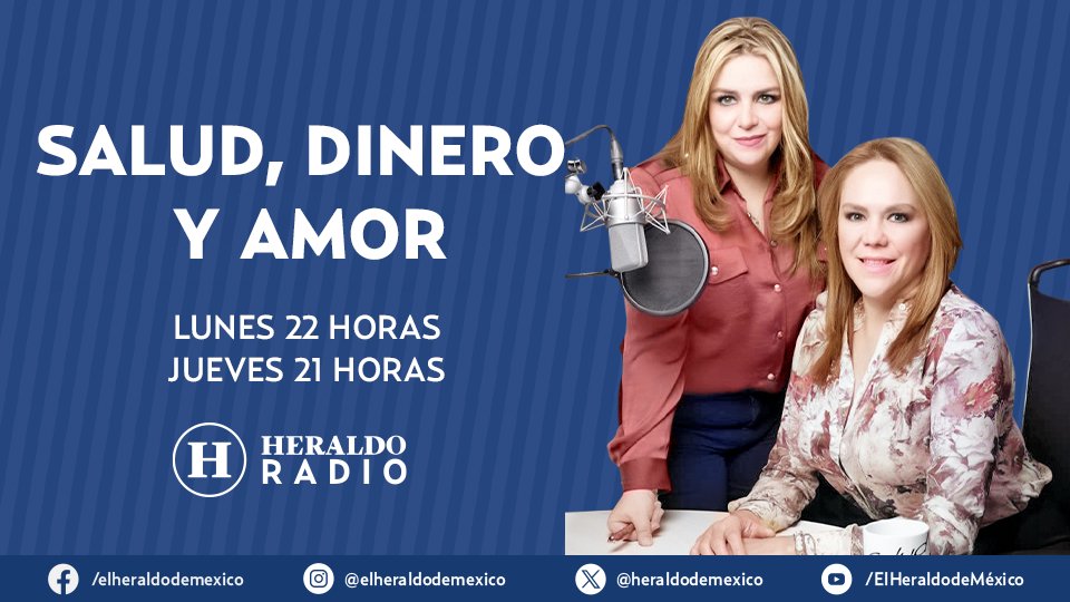 Heraldo Radio (@heraldoradio_) on Twitter photo #AHORA | #ElHeraldoRadio 📻
No te pierdas las noticias más relevantes en "Salud, Dinero y Amor" con Marielena Vega (<a href="/MarielenaVega/">MarielenaVega</a>) y Romina Román (<a href="/rominarr/">Romina Román Pineda</a>)
#EnVivo 👉dai.ly/x7yjds2 #AHORA | #ElHeraldoRadio 📻
No te pierdas las noticias más relevantes en "Salud, Dinero y Amor" con Marielena Vega (<a href="/MarielenaVega/">MarielenaVega</a>) y Romina Román (<a href="/rominarr/">Romina Román Pineda</a>)
#EnVivo 👉dai.ly/x7yjds2