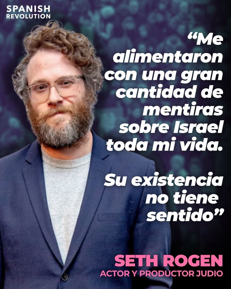 “Israel no tiene sentido”: Seth Rogen dice lo que muchos callan.

El actor judío-canadiense Seth Rogen, el boca de todos por el éxito de la serie 'The Studio' lo señaló sin rodeos en un pódcast:

📢 “Me llenaron de mentiras sobre Israel. Nunca nos cuentan que allí había otra