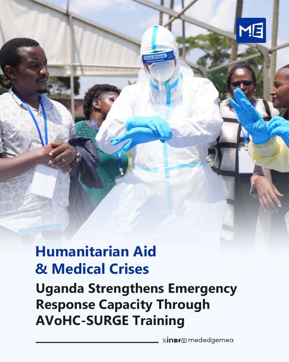 MedEdge MEA (@mededgemea) on Twitter photo Uganda trains 78 multidisciplinary responders under <a href="/WHO/">World Health Organization (WHO)</a> 's AVoHC-SURGE programme โ strengthening national capacity to tackle health emergencies swiftly and effectively.
๐ Read more: mededgemea.com/uganda-strengtโฆ
#Uganda #WHO #AVoHCSURGE #EmergencyPreparedness #OneHealth Uganda trains 78 multidisciplinary responders under <a href="/WHO/">World Health Organization (WHO)</a> 's AVoHC-SURGE programme โ strengthening national capacity to tackle health emergencies swiftly and effectively.
๐ Read more: mededgemea.com/uganda-strengtโฆ
#Uganda #WHO #AVoHCSURGE #EmergencyPreparedness #OneHealth