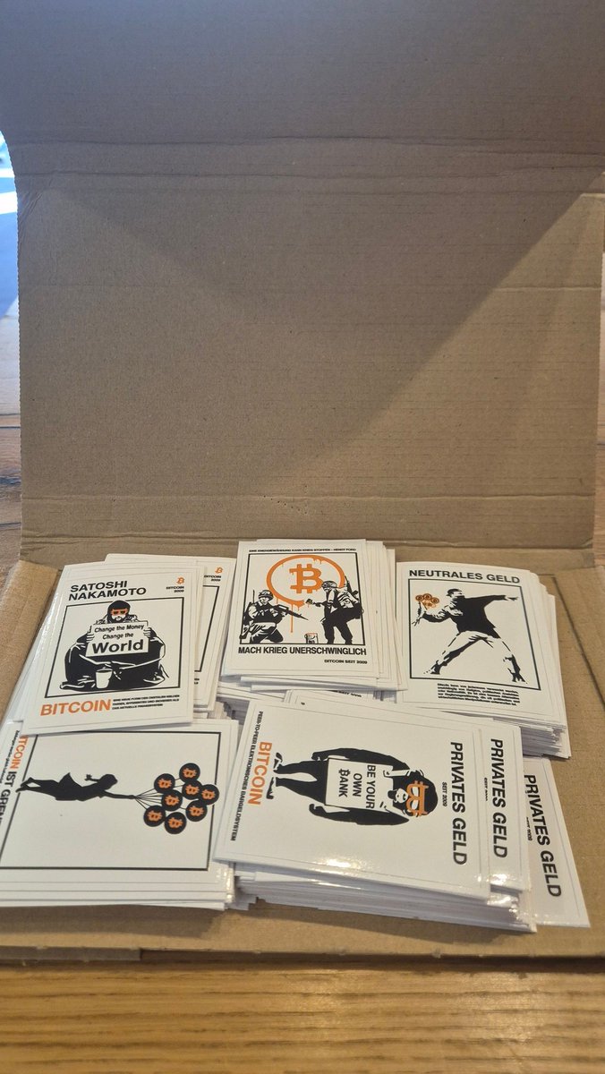 Das Delicious. Bitcoin-Restaurant (@dasdelicious) on Twitter photo Wir haben ein Paket von <a href="/streetcyber_art/">Street CY₿ER ⚡️ ∞/ 21</a> bekommen 😍
Lasst ihm bitte ein Follow da, fanatischer Künstler 🧡 Wir haben ein Paket von <a href="/streetcyber_art/">Street CY₿ER ⚡️ ∞/ 21</a> bekommen 😍
Lasst ihm bitte ein Follow da, fanatischer Künstler 🧡