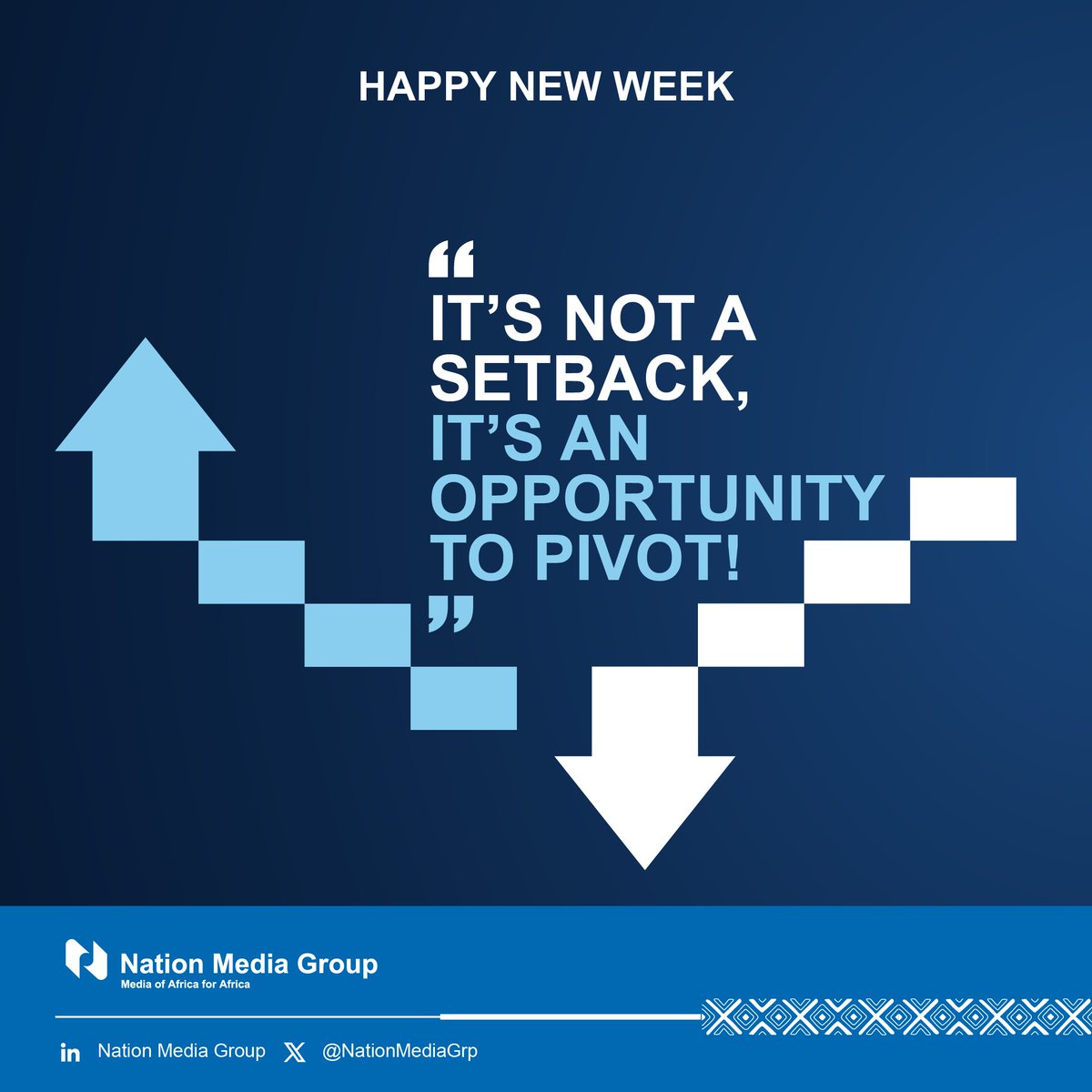 Think of setbacks as pivots not full stops…try again this week!

#PositivelyInfluencingSociety #MotivationMonday