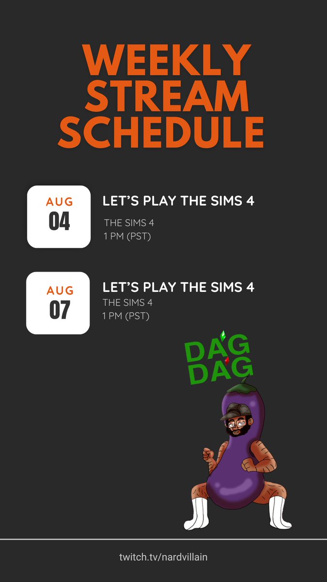 SUPERVILLAINS - Reaper Legacy chaos is BACK! 
Fairy Velma’s 19 kids are unhinged—prom deaths, pufferfish disasters, and Eliza Pancakes’ affair! 📷LIVE on Twitch TODAY &amp; Thu, 1 PM PST. 
Use channel points to pick the chaos! 📷

Dag Dag!
twitch.tv/nardvillain