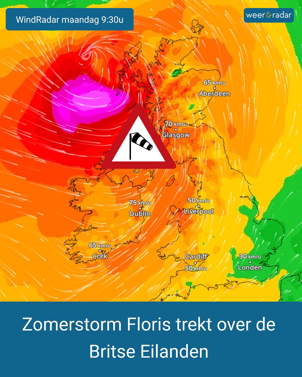 weerenradar_nl's tweet photo. #Zomerstorm #Floris treft het Verenigd Koninkrijk met windstoten tot 140 km/u.
🌊 Golven tot 6 meter
🌳 Risico op omvallende bomen
🚄 Het openbaar vervoer ligt grotendeels stil
Lees meer: https://t.co/WLYGQZFBh8
#StormFloris #Weer #WindRadar #schotland #weernieuws #hetweer https://t.co/iXQgGR7FBJ