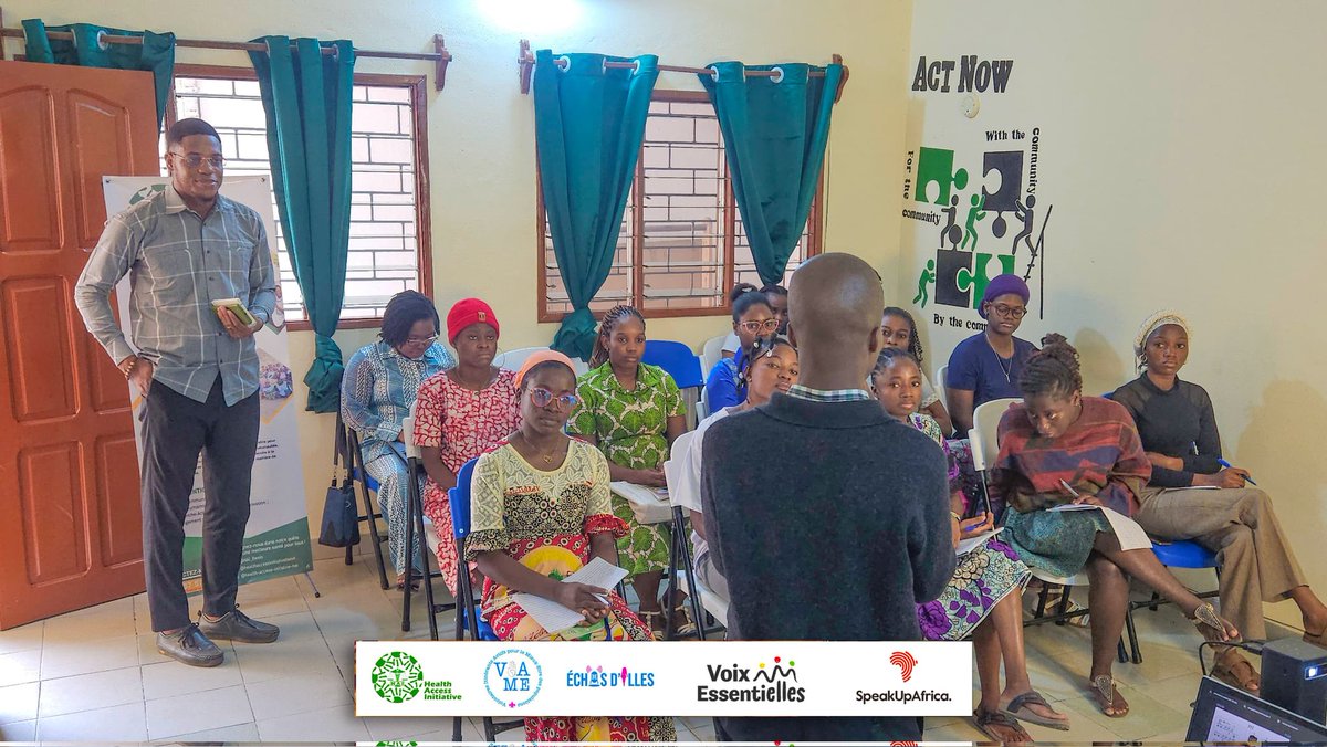 HAI_Benin's tweet photo. #EchosdELLEs contre le VIH/SIDA,
Ce samedi 02 août 2025, nos 10 jeunes ambassadrices poursuivent leur parcours de renforcement de capacités avec deux formations clés :
#Art_oratoire et #leadership. Elles deviennent les #VoixEssentieELLEs.
Merci @AngeMarieEsse
et @MariamarConon https://t.co/o9VcF1pGOz