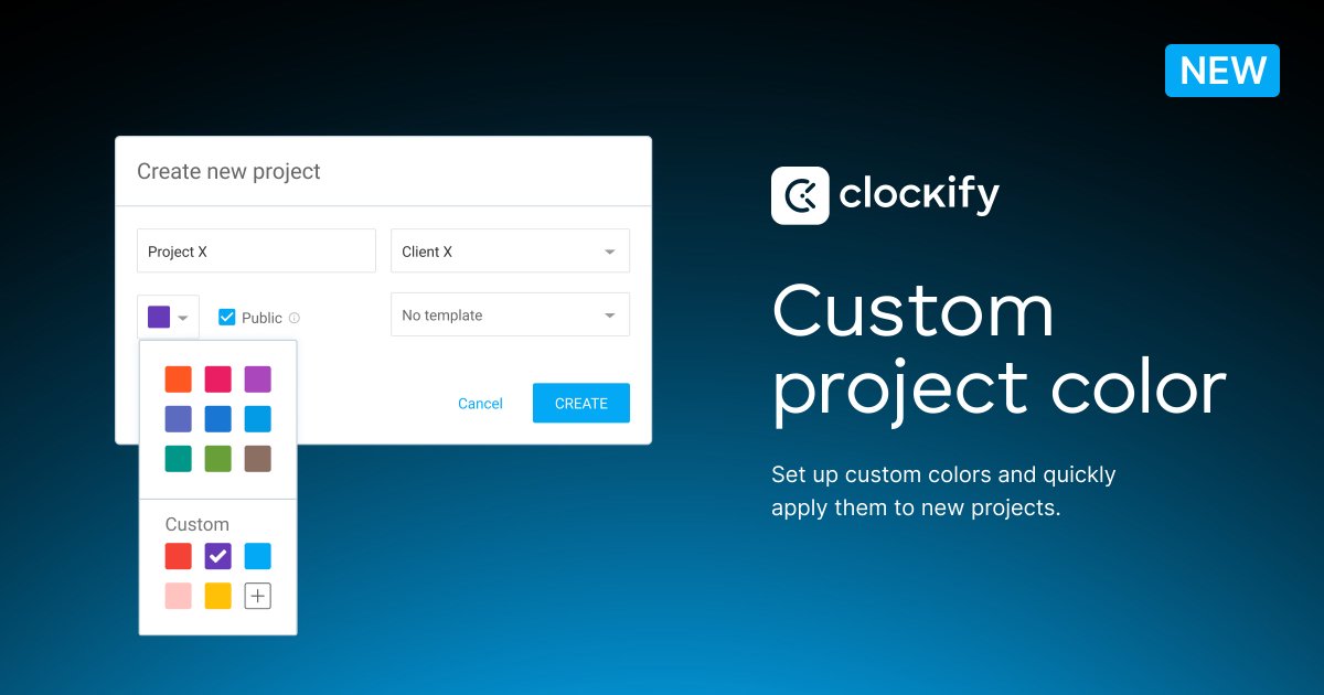 Clockify tweet media