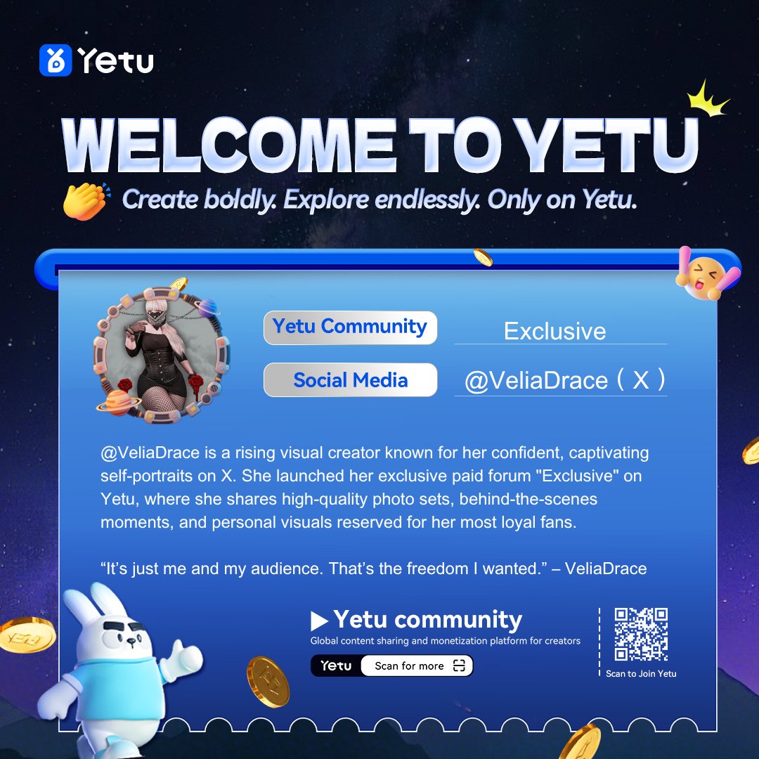 Yetu_Official's tweet photo. @VeliaDrace dropped her exclusive photo community on Yetu 👀📸
No paywalls she can’t control. No weird rules. Just her pics, her price, her people.

Posting anyway? Might as well get paid for it 💸
→ https://t.co/K9ObsuQ2Hf https://t.co/AspEYRkm1u