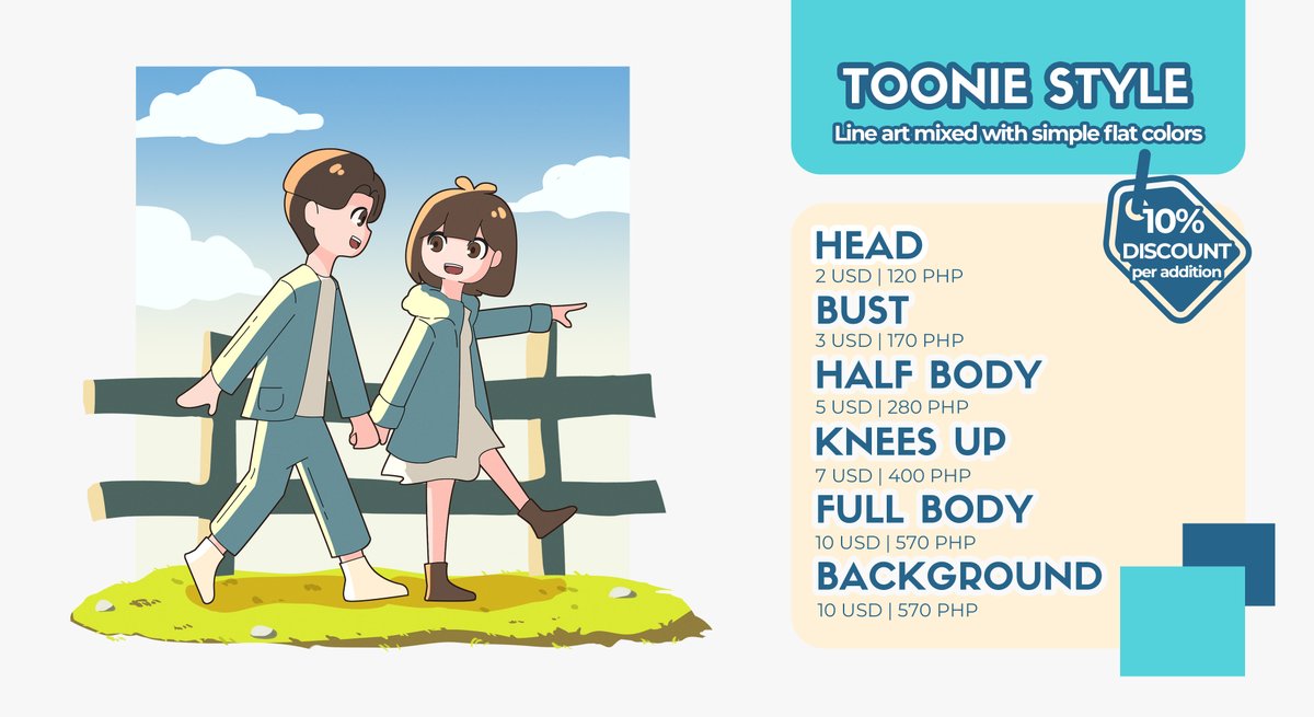 psions_studio's tweet image. ✨COMMISSIONS OPEN⭐
Hello, my commission is now open! 10% discount for every add-ons!

My carrd: psions.carrd.co
Free Sticker on Ko-Fi! ko-fi.com/psions
Vgen: vgen.co/psions_studio

#commissionsopen #openforcommissions #ArtistOnTwitter #VGenComm #artmoots